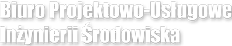 Krzysztof Kamiński Biuro Projektowo-Usługowe Inżynierii Środowiska logo
